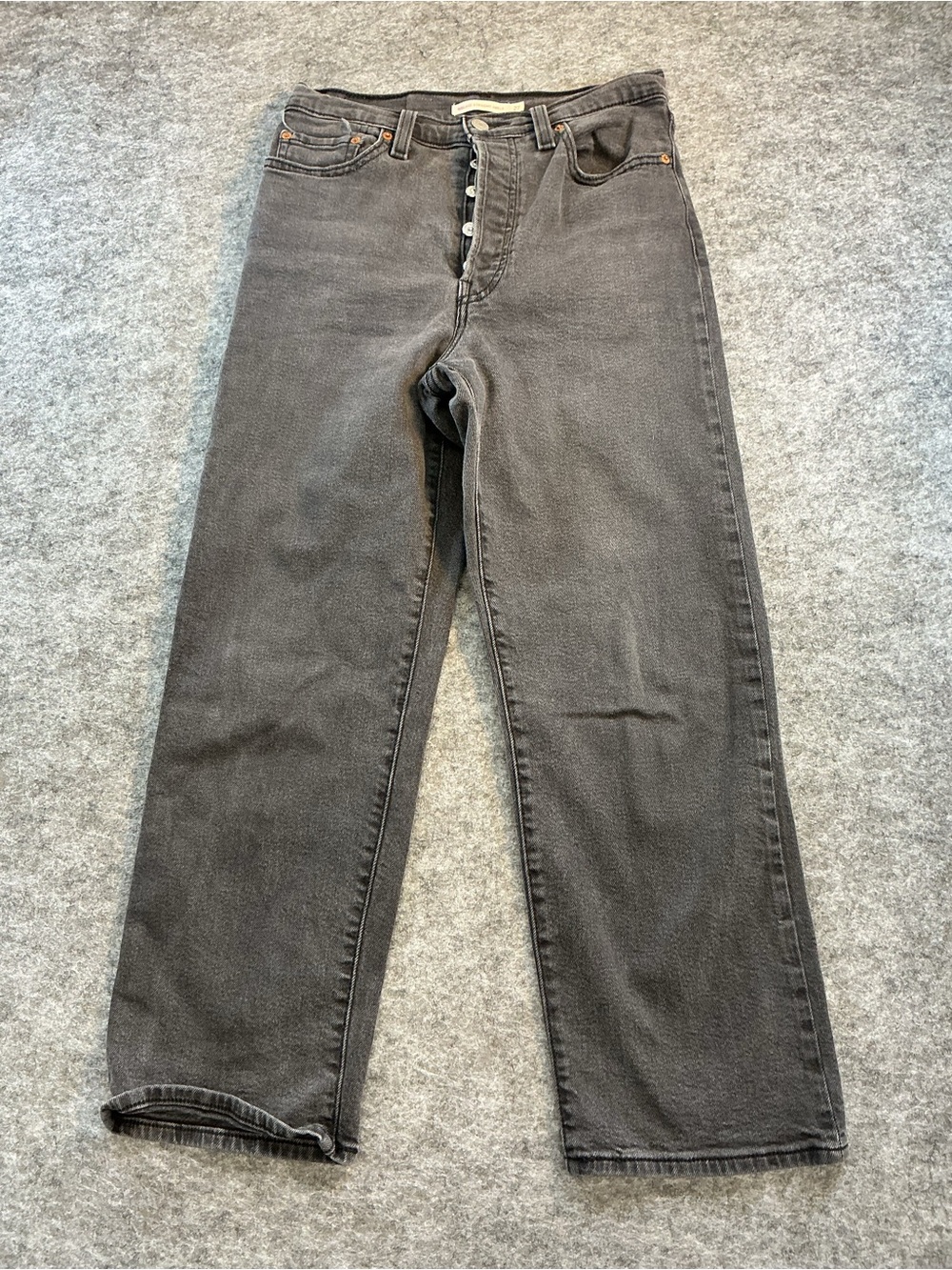 Levi’s Ribcage Straight Women Black Straight-Leg Jeans Size 27